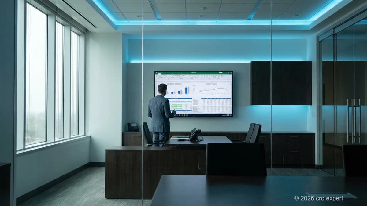 Chief Revenue Officer überprüft SaaS-Pricing-Strategie-Dokumente