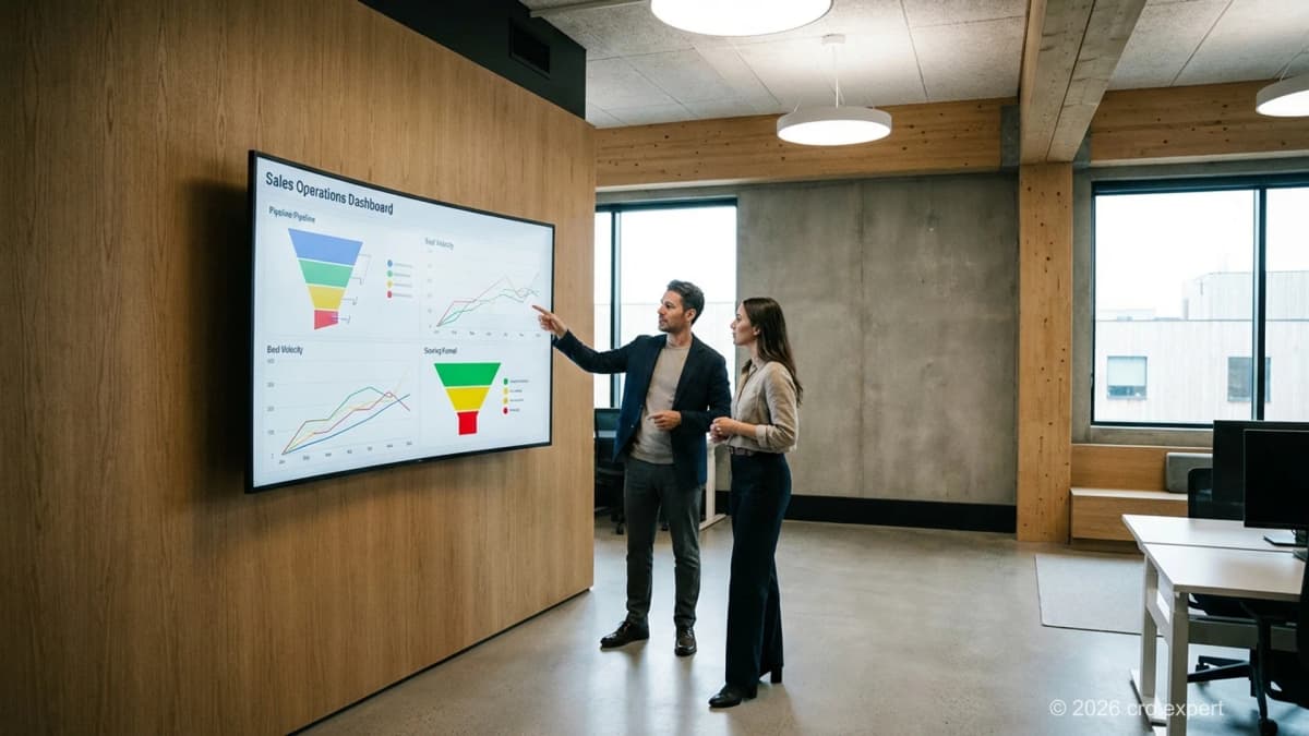 B2B sales pipeline quality dashboard showing ICP scoring metrics and deal velocity