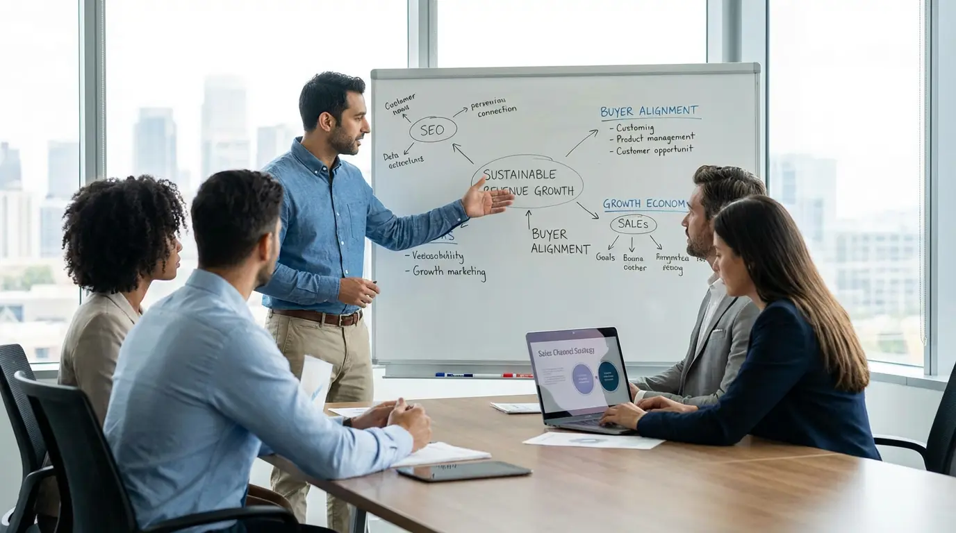 Sales channel strategy diagram for sustainable revenue growth